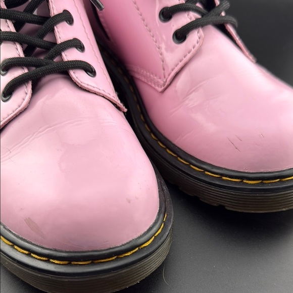 Dr. Marten’s Pink Leather Kids Boots - Picture 3 of 5